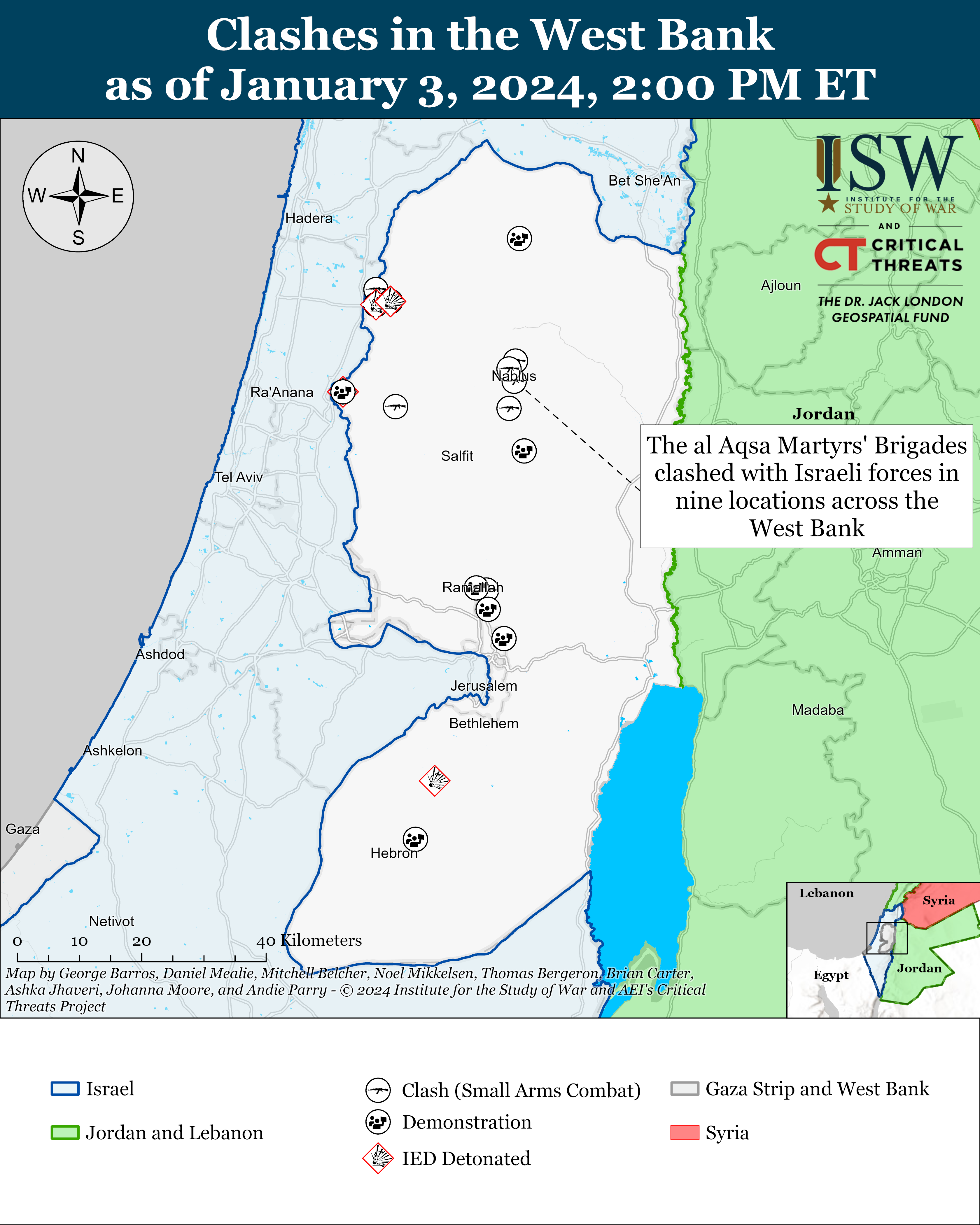 Iran Update January 3 2024 Institute For The Study Of War   West Bank Battle Map January 3%2C2024 